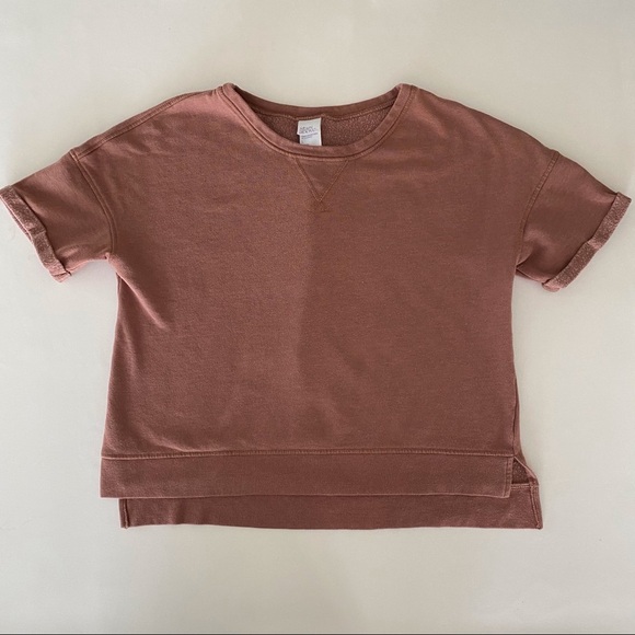 STARS ABOVE CUFFED UNEVEN LIGHTWEIGHT SWEATSHIRT - Picture 1 of 7